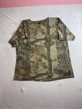 Vintage Ace Sportswear Realtree Camo Men's T-Shirt Size XXL Made in USA 90s